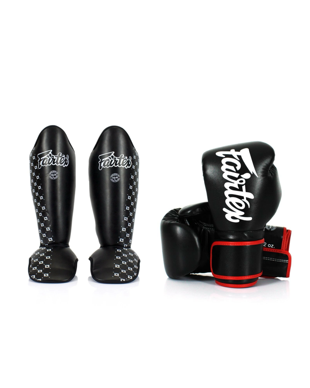 Fairtex Gloves and Shins Bundle - Black