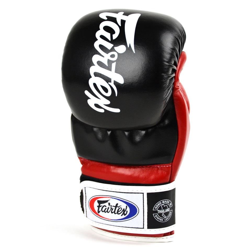 Fairtex Boxing Gloves MMA Super Sparring - Black Red