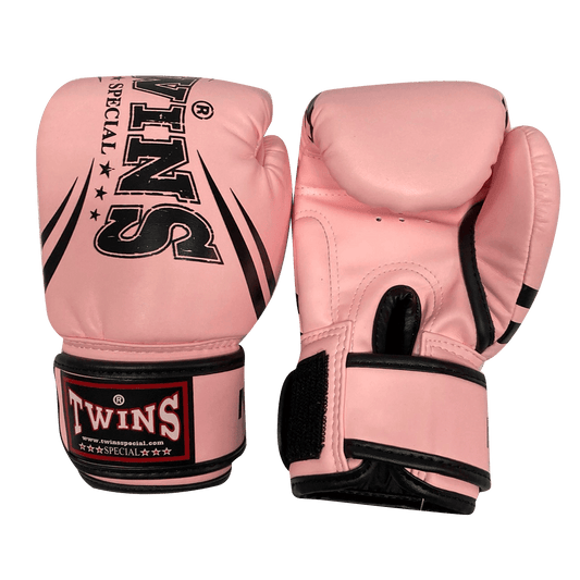 Twins Special Boxing Gloves KIDS - Light Pink Black